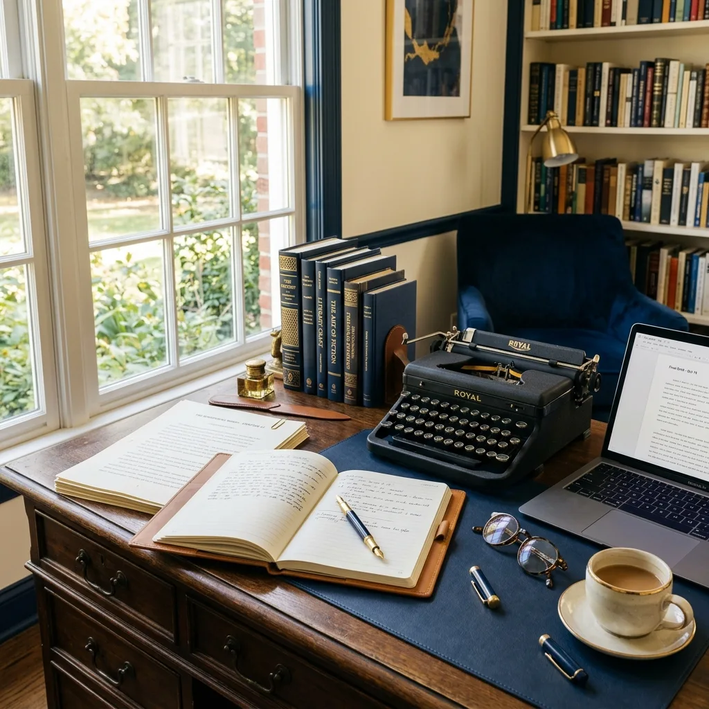 Publishing consultant meeting with an author