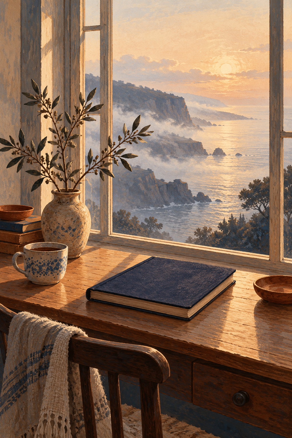 AI-generated temporary illustrative artwork — Literary